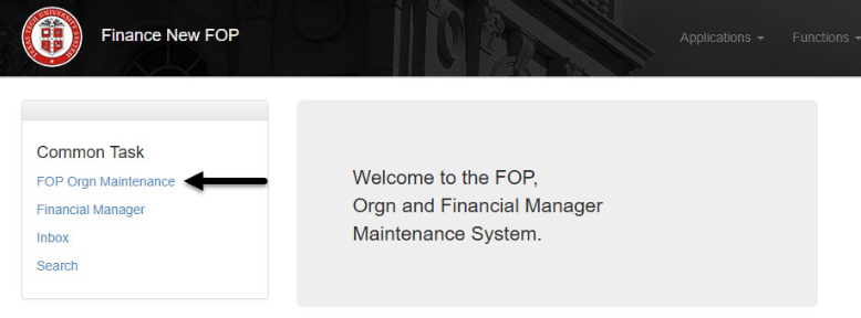 welcome page