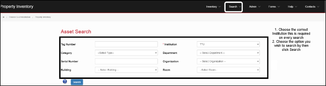 asset search