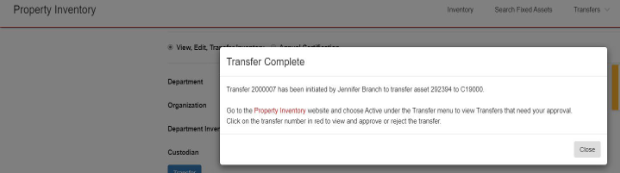 complete transfer