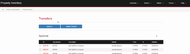 transfers list