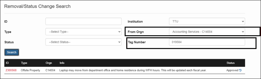 removal search
