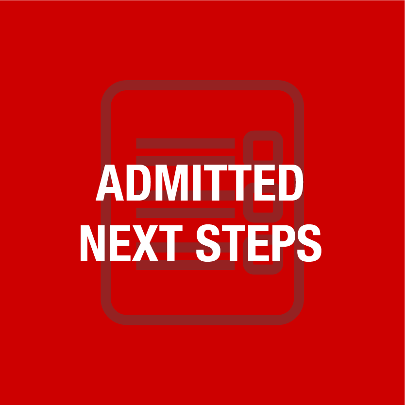 Admitted Next Steps