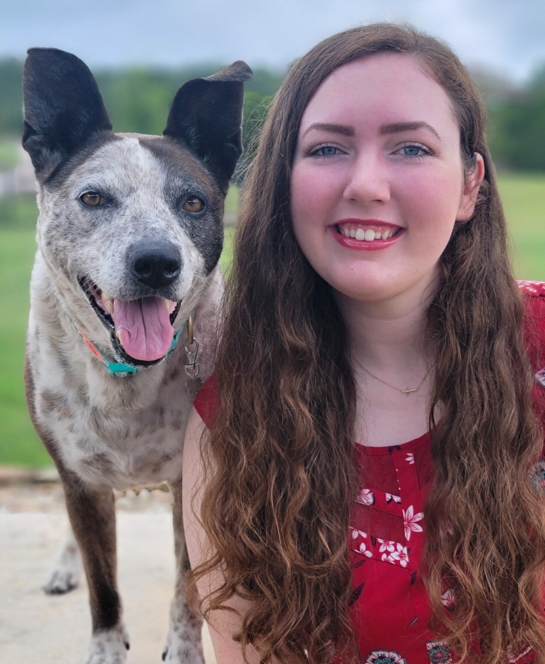 Female with dog