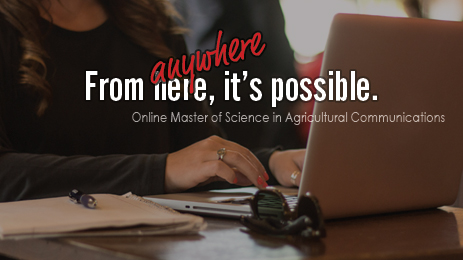 Online Master of Science in Agricultural Communications
