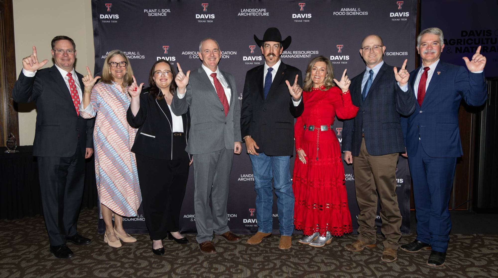 Group photo of the 2026 Davis College Distinguished Alumni Award winners