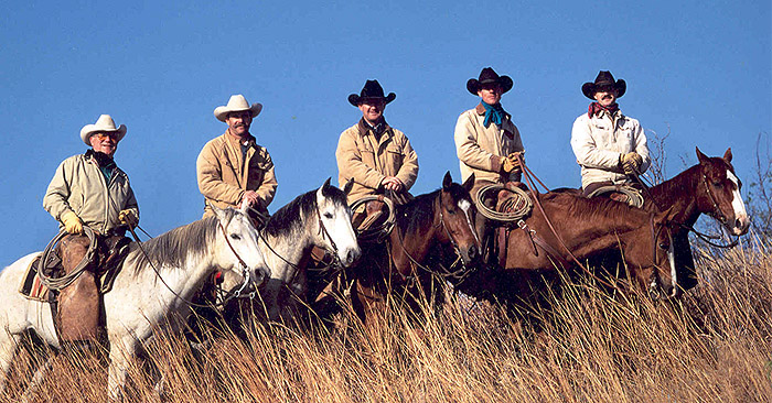 men on horseback