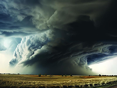 storm over prairie