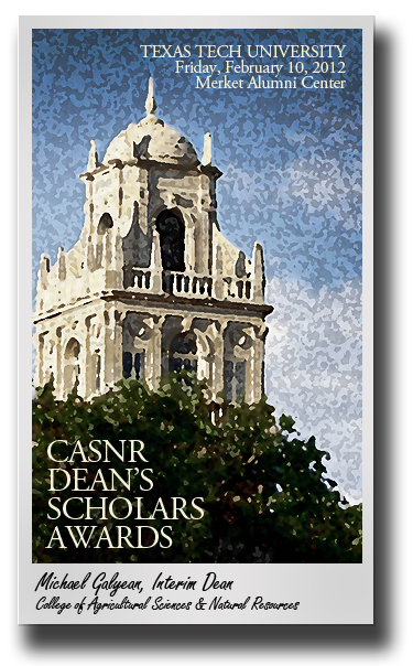 Academic Excellence; CASNR students selected for Dean's Scholars Awards