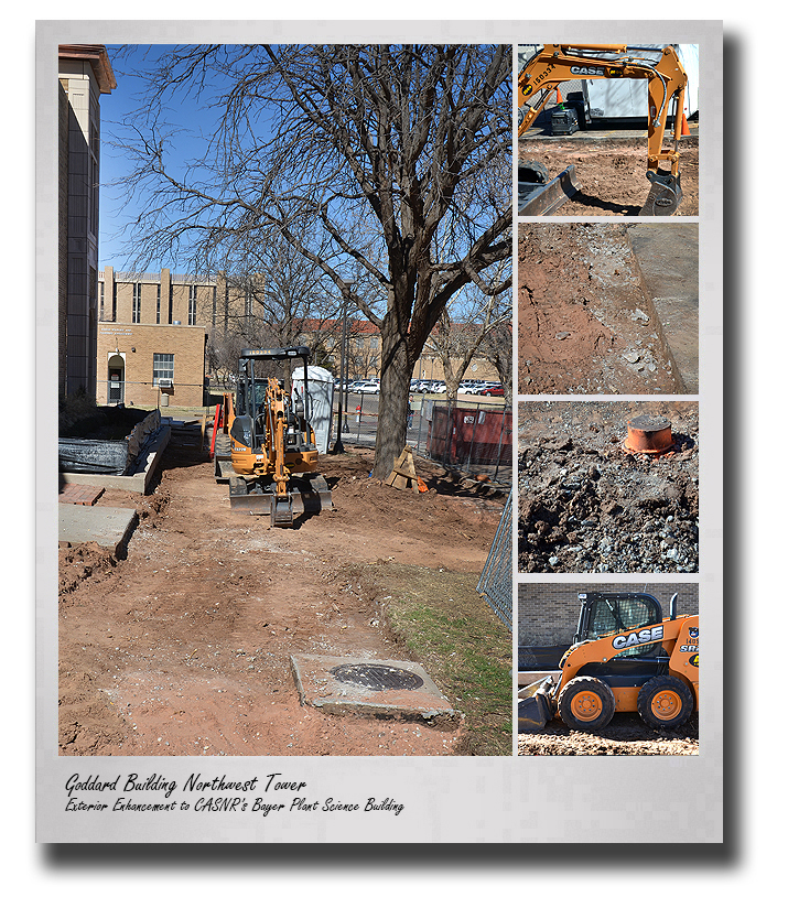 GALLERY: Crews lay groundwork for new sidewalks at Goddard Building