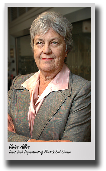 Noted agroecosystem research scientist Vivien Allen announces retirement