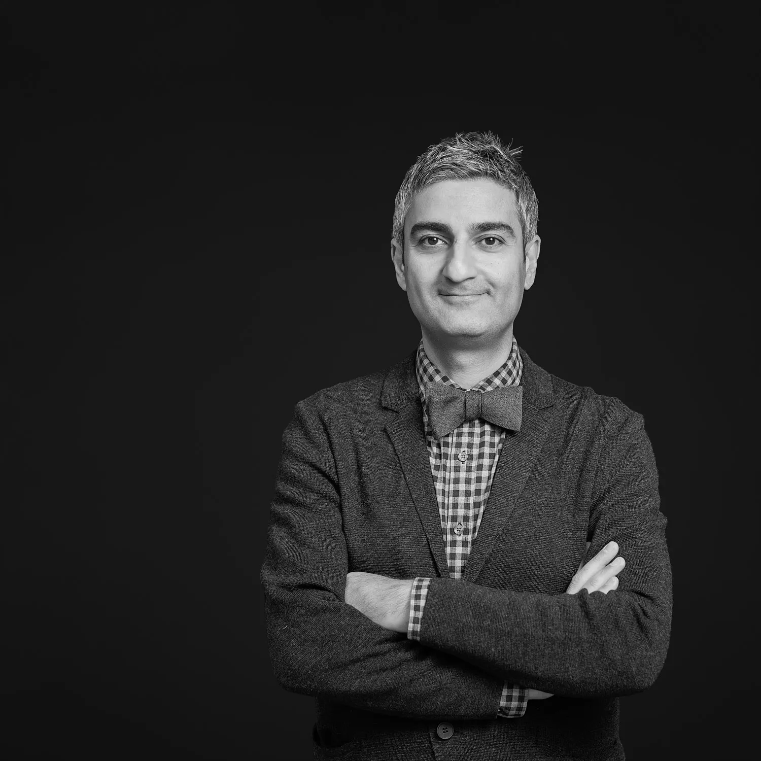 Portrait of Associate Professor Mahyar Hadighi, taken Spring 2026.