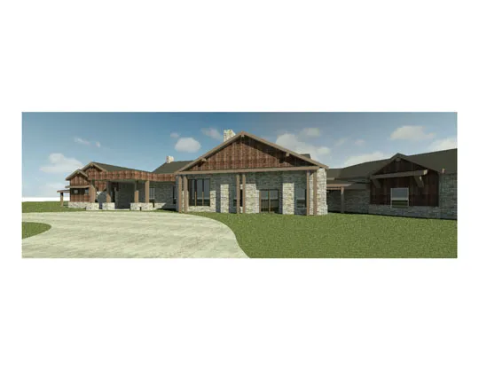 A rendering of a residential building