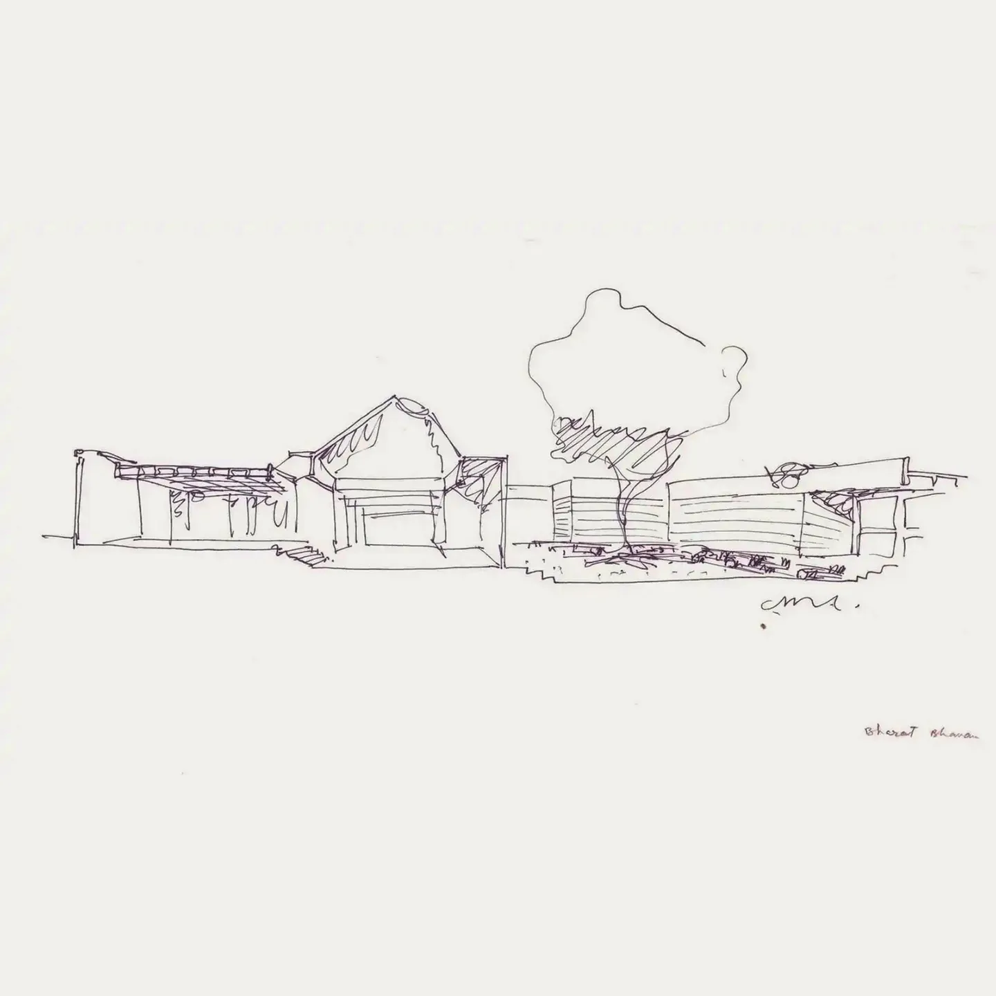 A drawing by Bharat Bhava