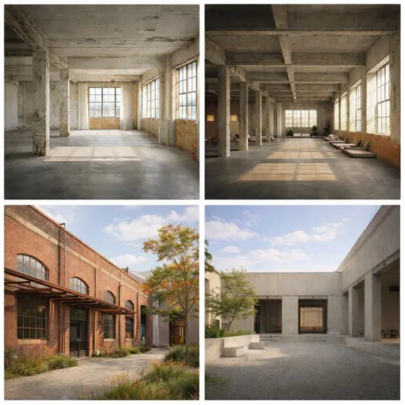Four white shipping containers seated in the desert, with the text CLOUD HUNTING written in read at the bottom of the image.