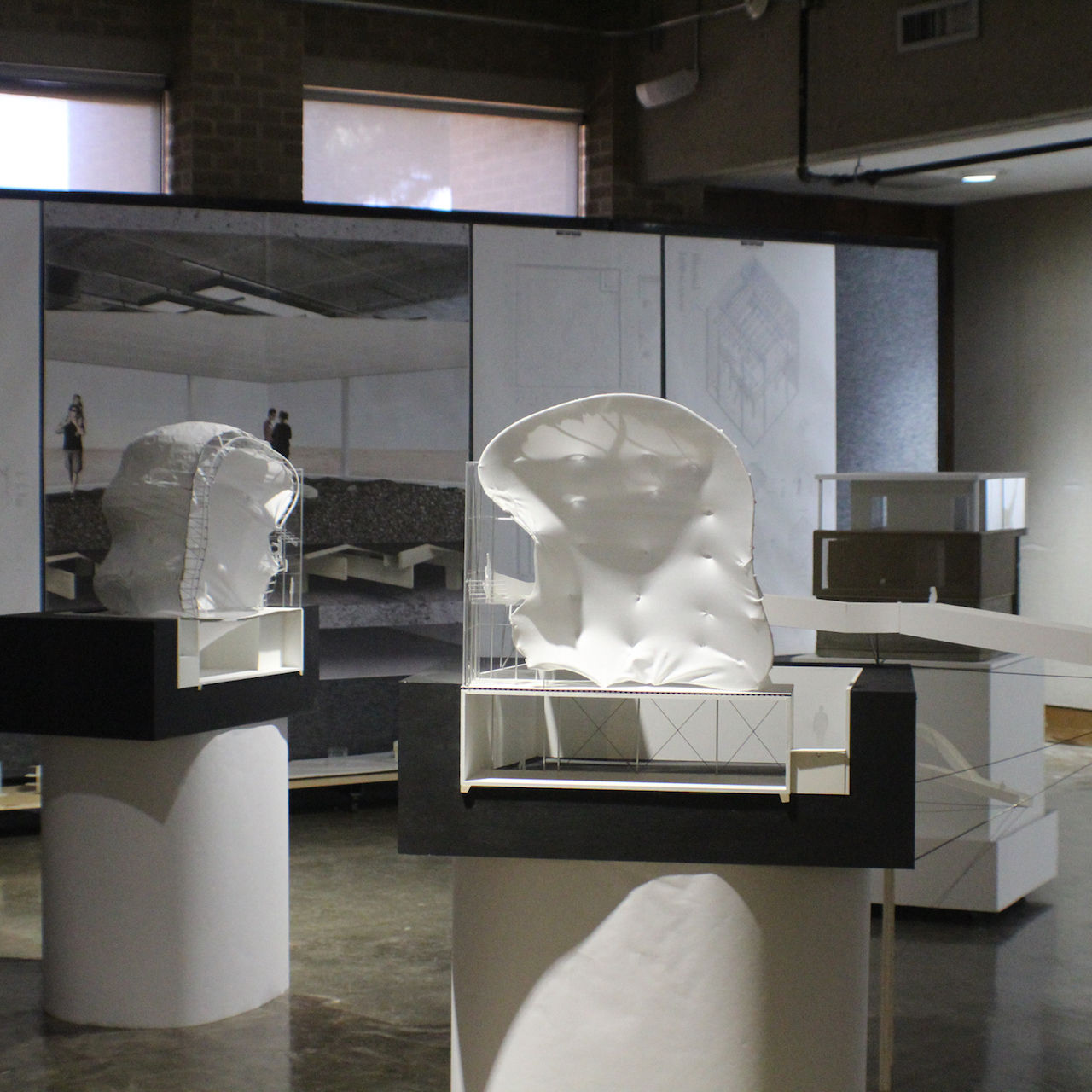 Display of cast molds.