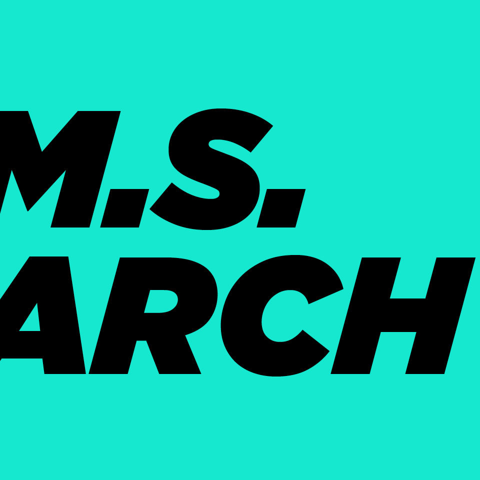 M.S. Arch Aqua Title Card