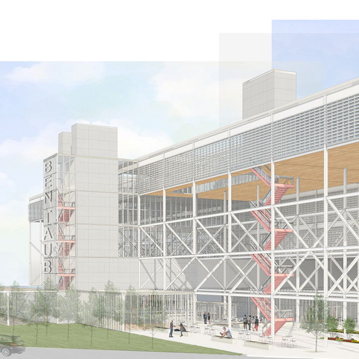 Alternate view of the Bentaub building.