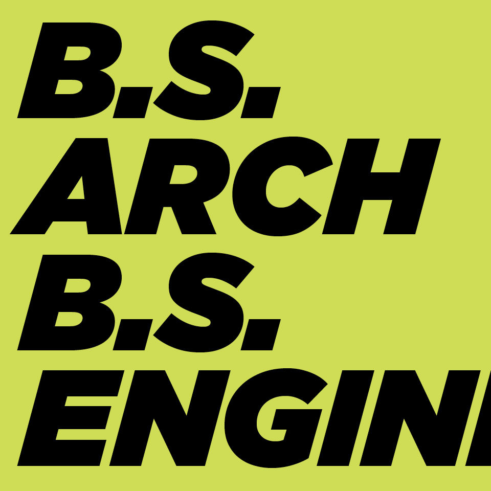 Arch + Engineering Electric Yellow Title Card
