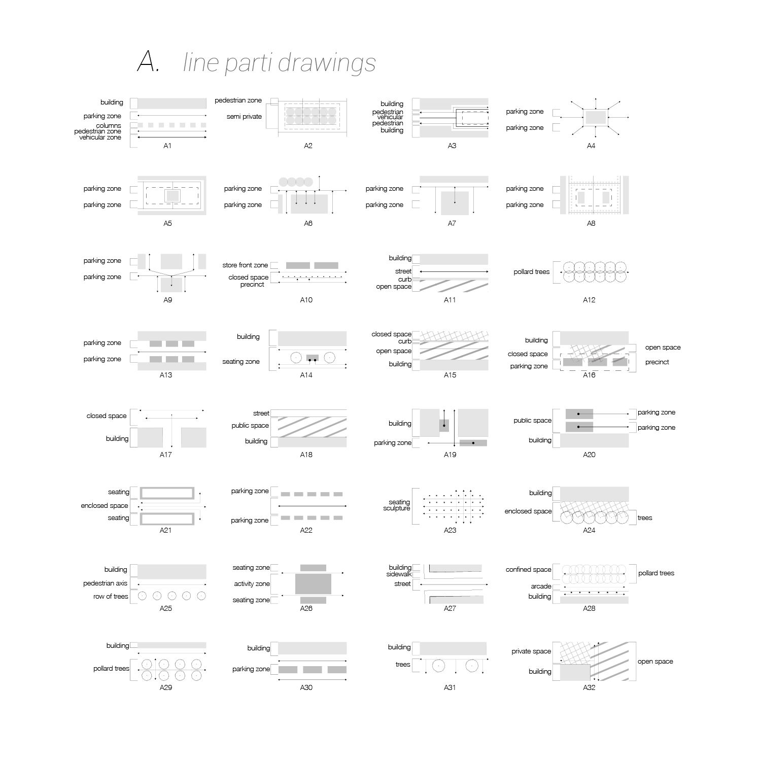 Line parti drawings.