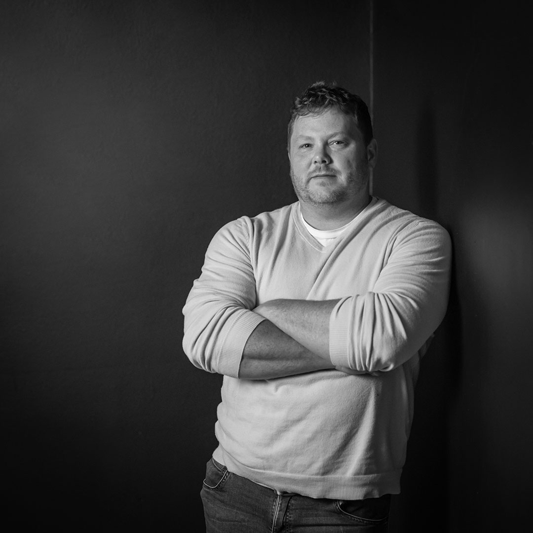 Portrait of Associate Professor of Practice Daniel Pruske, taken Spring 2025.