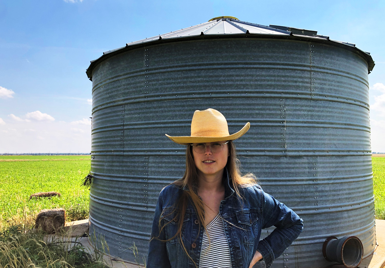 Nicole LaMere standing in a field