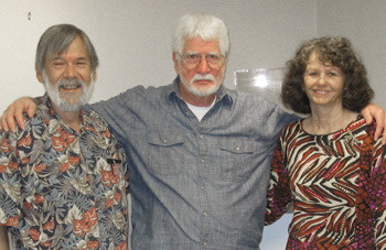 Terry Morrow with 2 other faculty members 