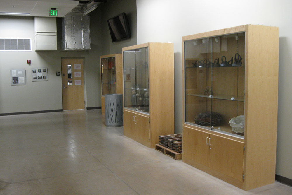 3D Annex hallway and display cases
