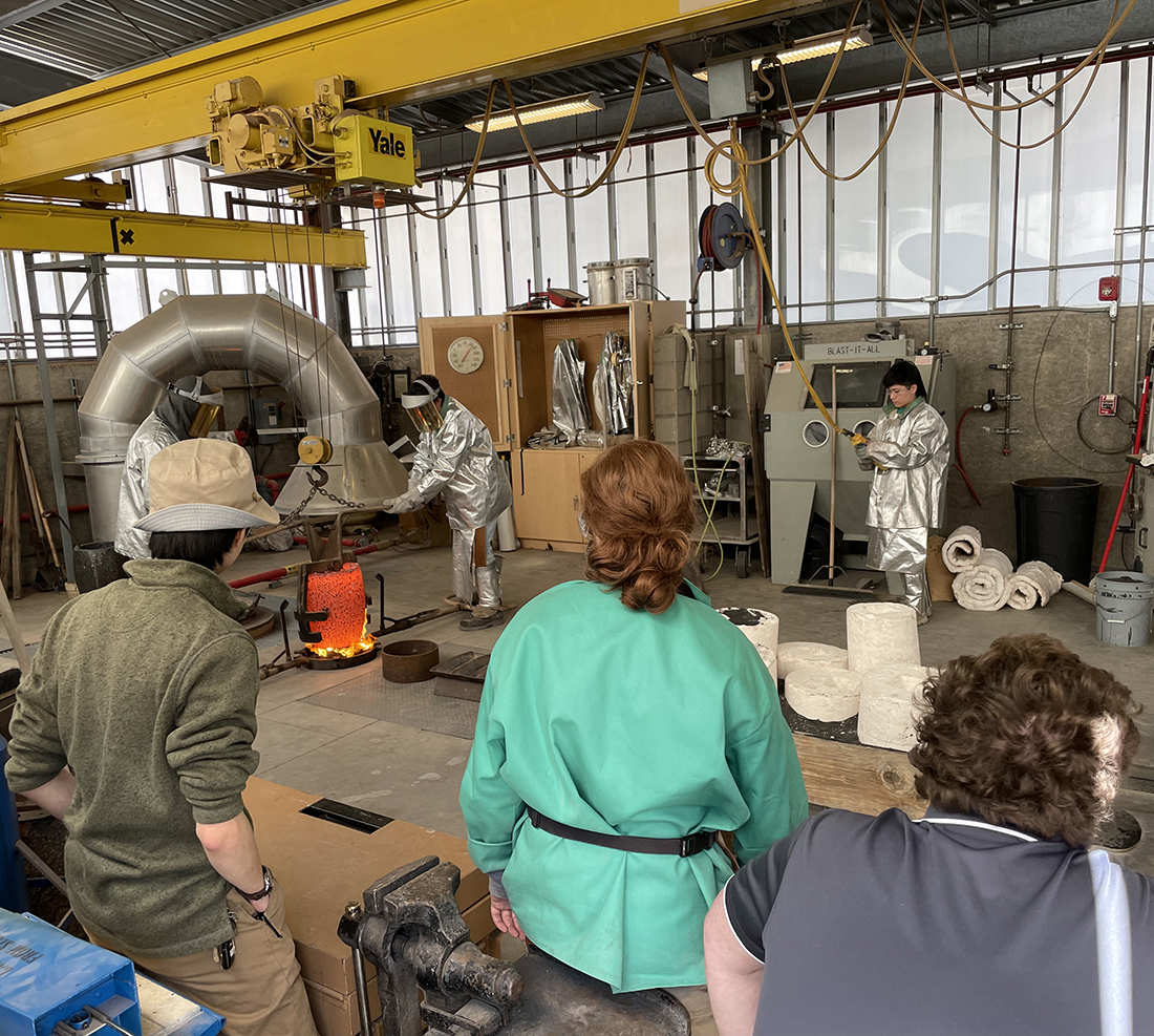 Aluminum Pour - Sculpture Foundry