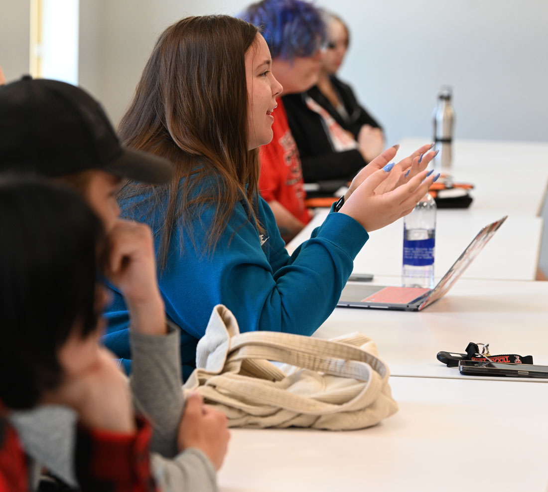 TTU School of Art students in a classroom