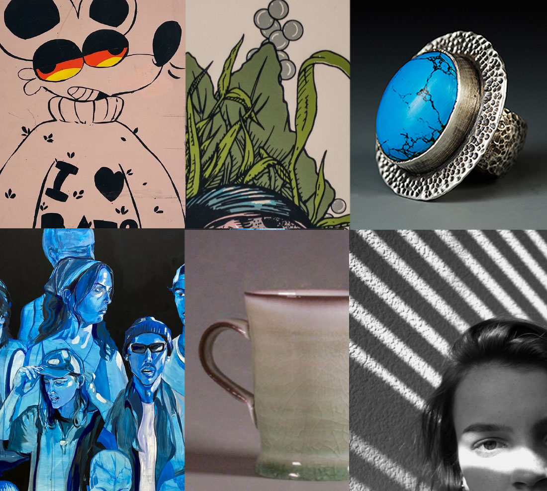 Collage of different art degrees