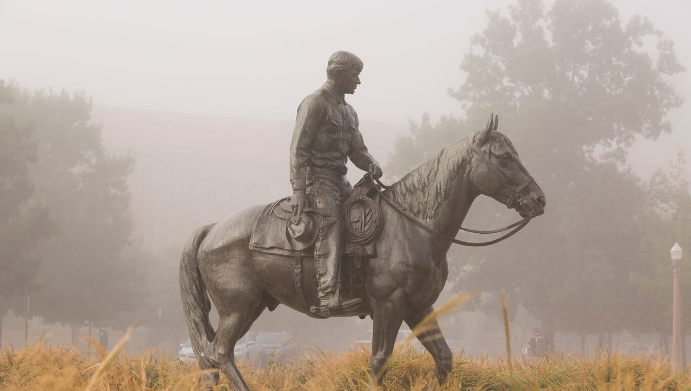 Texas Tech will rogers and soapsuds statue