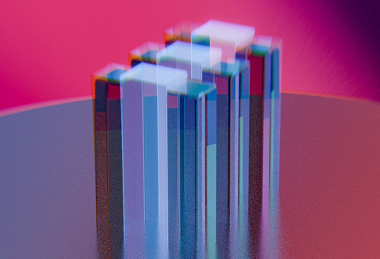 abstract bar graph - economics