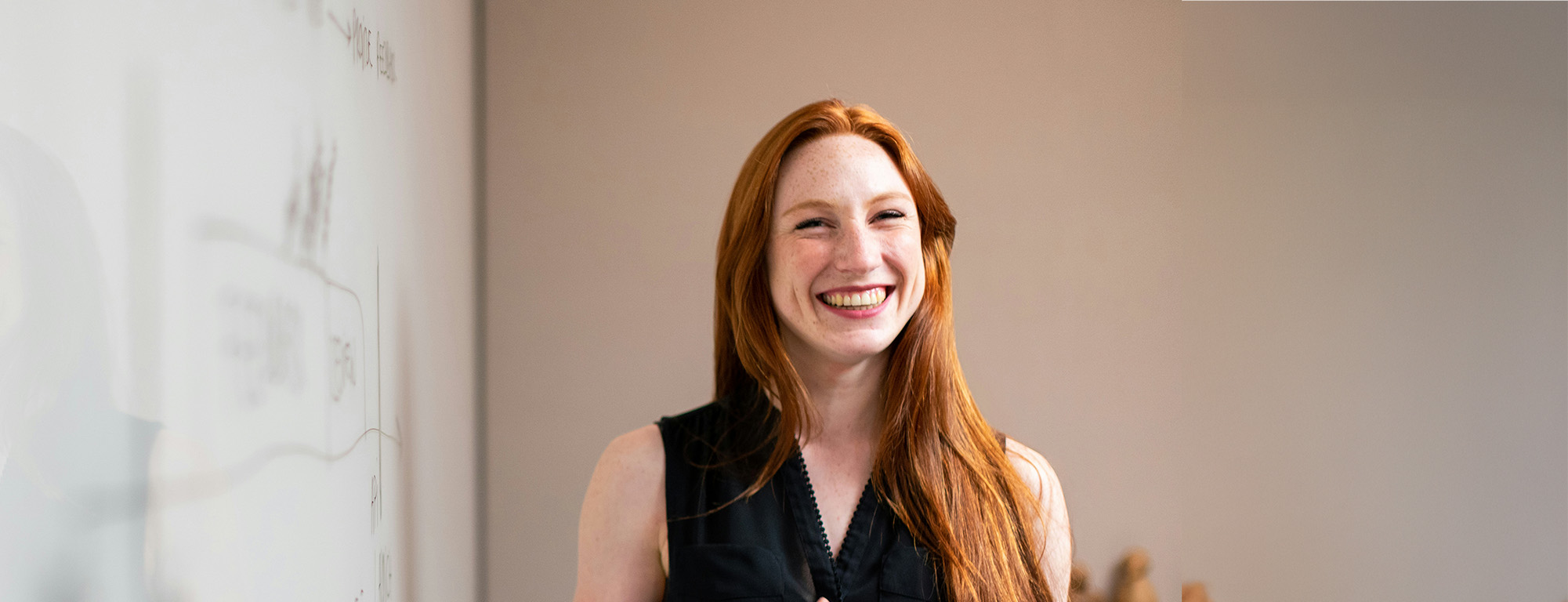 employer smiling