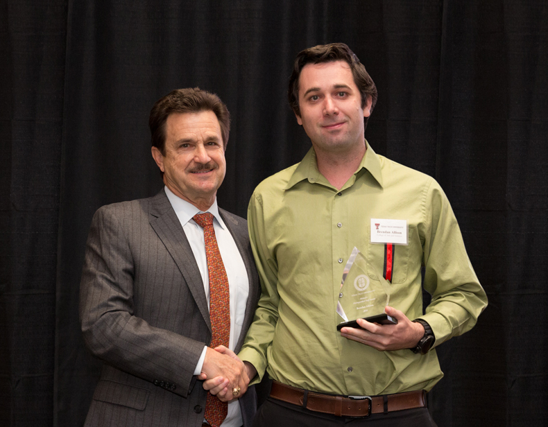 TTU President Lawrence Schovanec and Grant Editor Brendan Allison