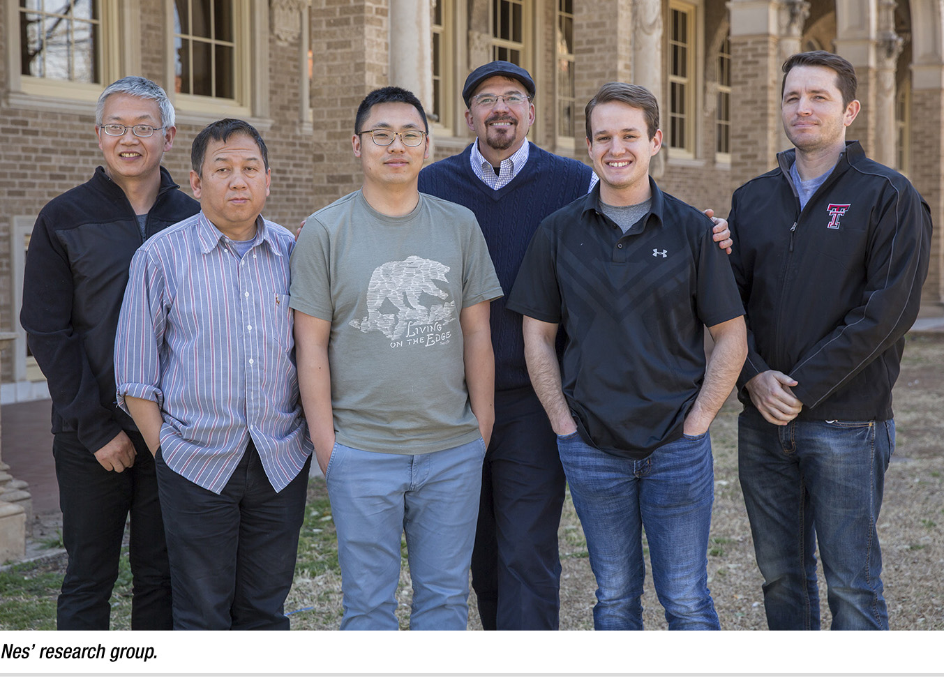 TTU Horn Professor W. David Nes with his 2019 research group