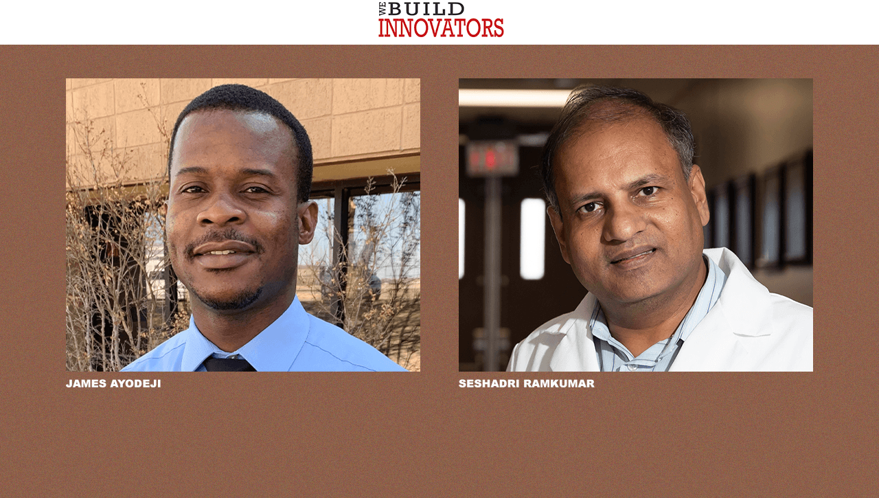 TTU Ph.D. student James Ayodeji and professor Seshadri Ramkumar