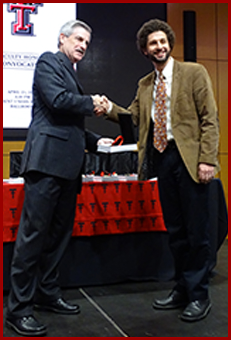 Interim President John Opperman with History Professor Alan Barenberg