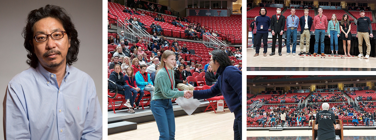 TTU professor Sung-Won Lee and photos from Science Fair 2022