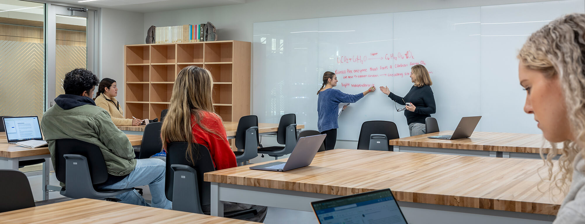 Texas Tech college of arts and sciences students in classroom