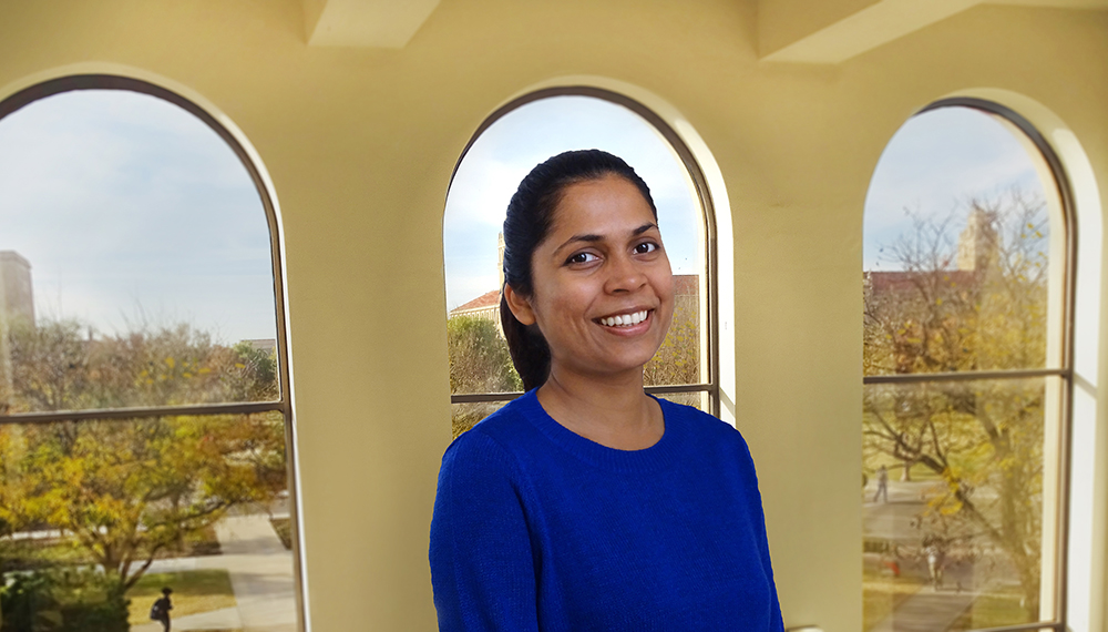 Inosha Wijewardene, PhD student at Texas Tech University; TTU photo by Toni Salama