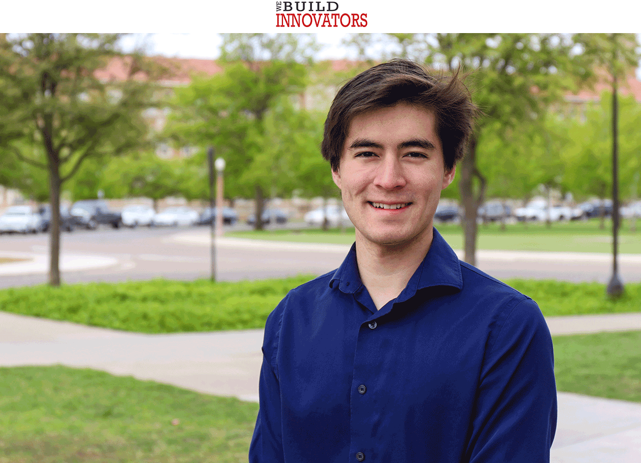 TTU biochemistry senior Adrian Falco, photo by Blayne Beal