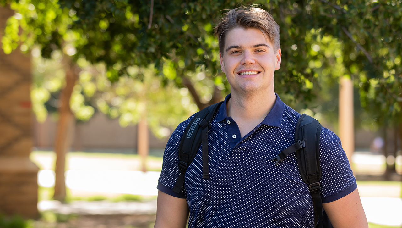 TTU economics student Aaron Szczesny