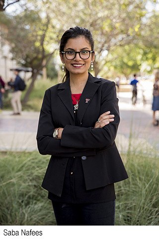 TTU PhD student Saba Nafees