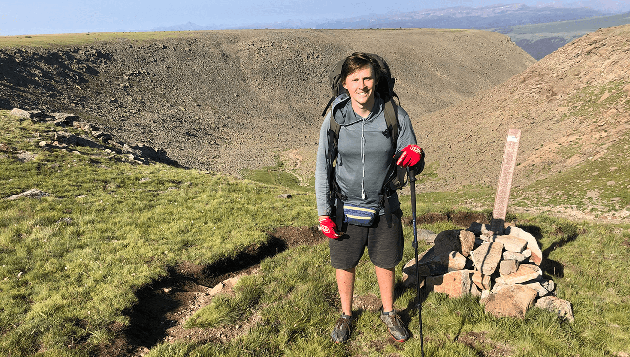 TTU psychology major Jake Fisher on the Colorado Trail in 2021