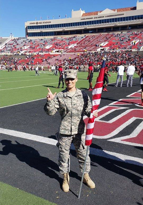 Kalea McFadden, TTU history student and military veteran