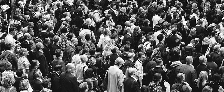crowds of people