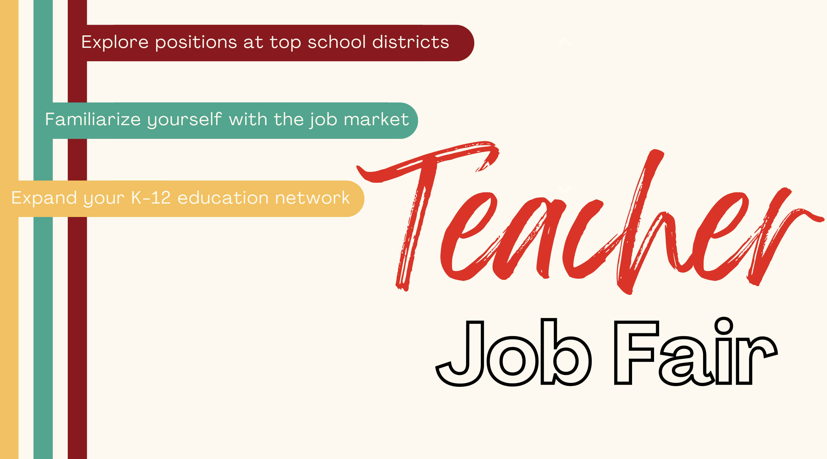 Teacher Job Fair Landing Page