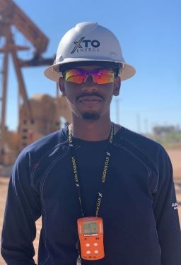 Man wearing hard hat 