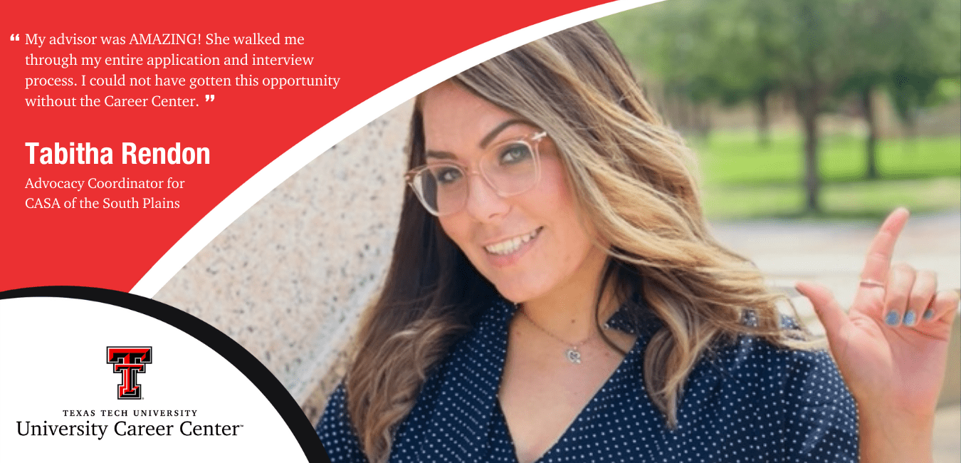 "My advisor was AMAZING! She walked me through my entire application and interview process. I could not have gotten this opportunity without the Career Center."
