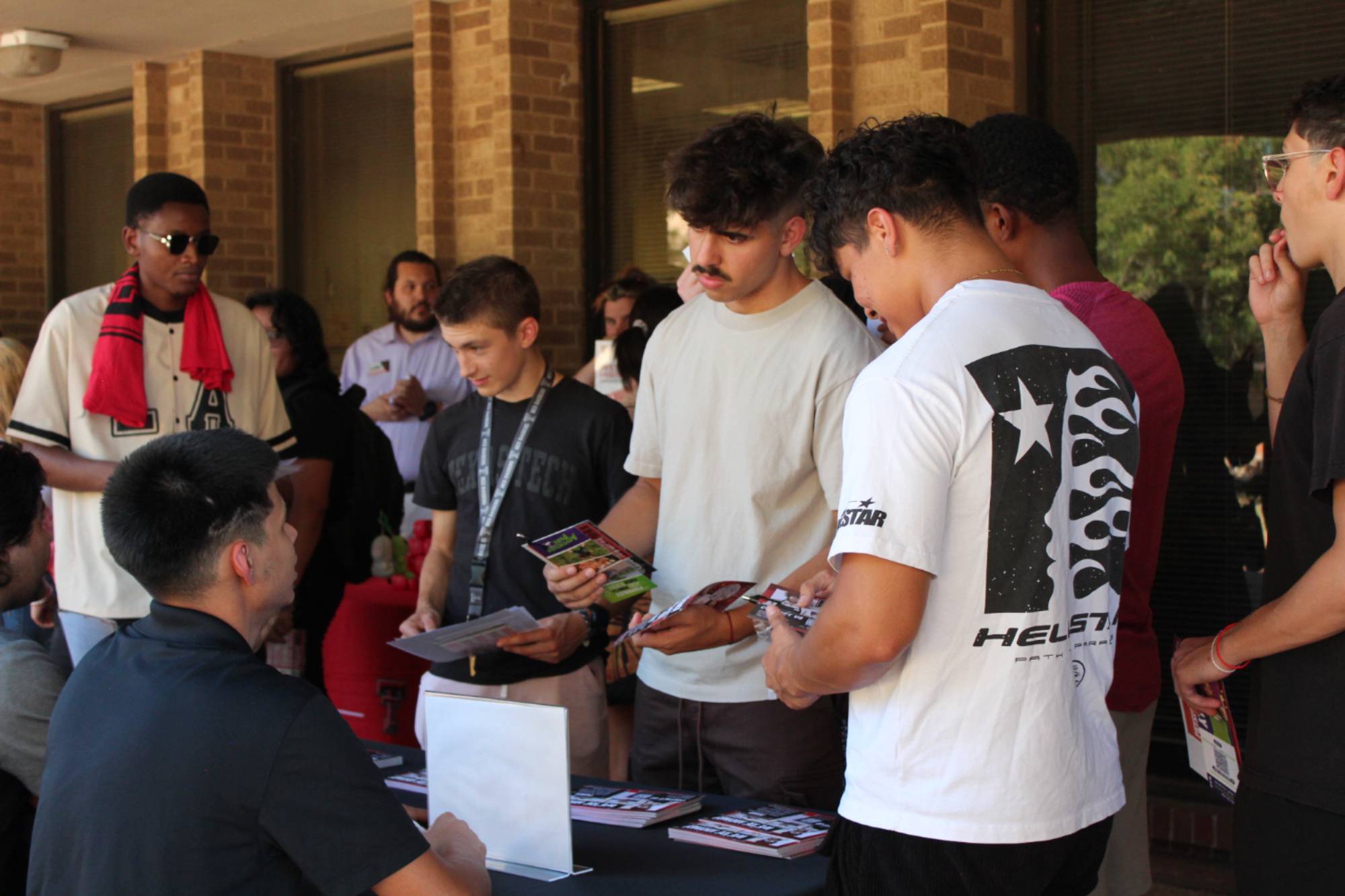 Students networking
